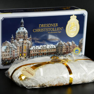 Dresdner Christstollen® 1,0 kg in der Blechdose